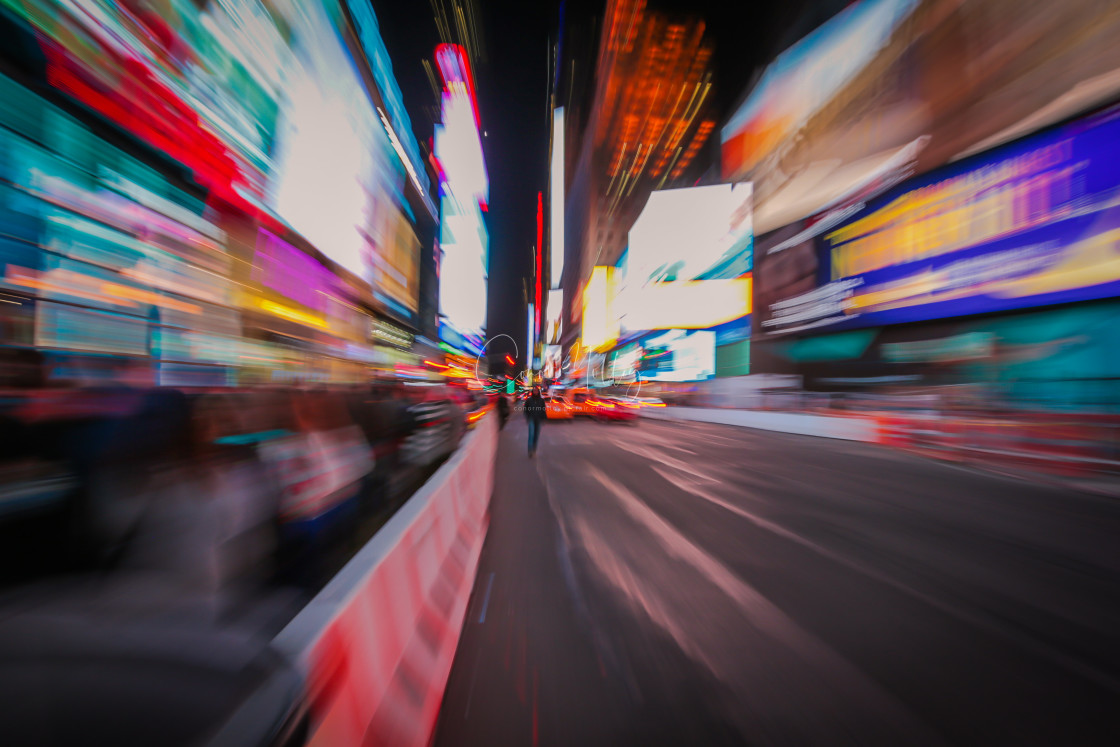 "Times Square artistic" stock image