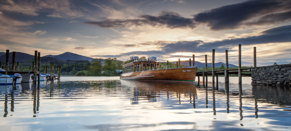 "Derwentwater launch" stock image