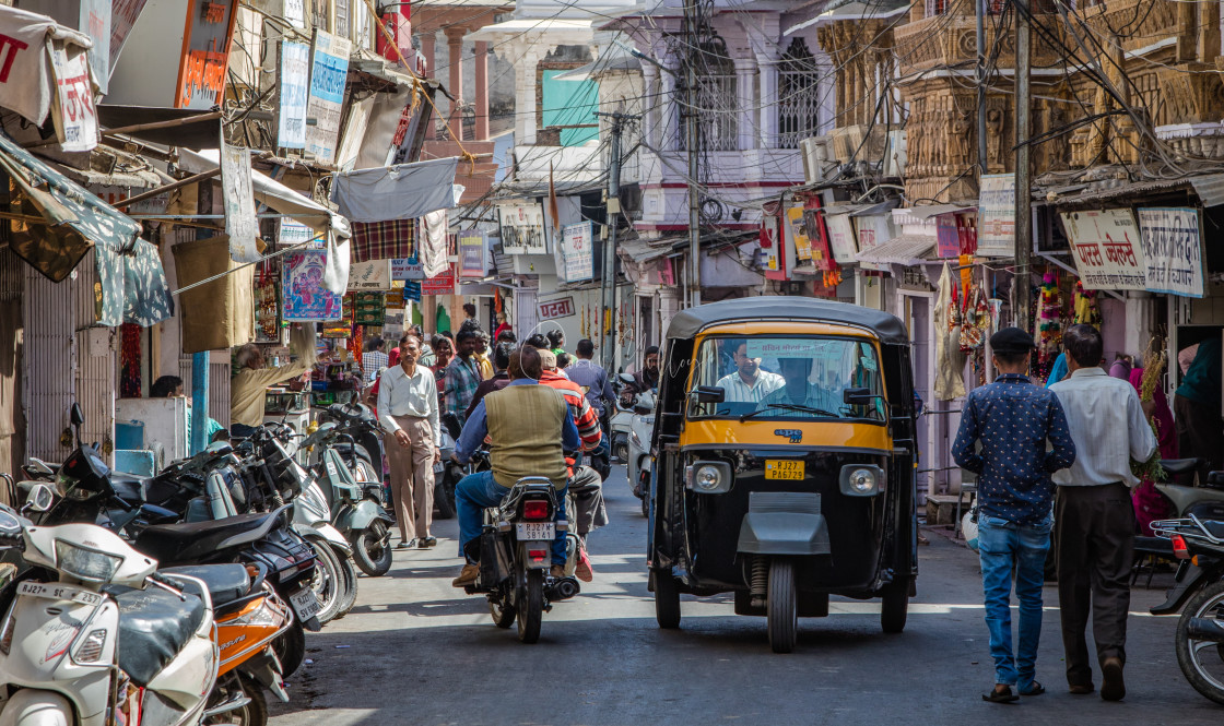 "Streets of Udaipur" stock image