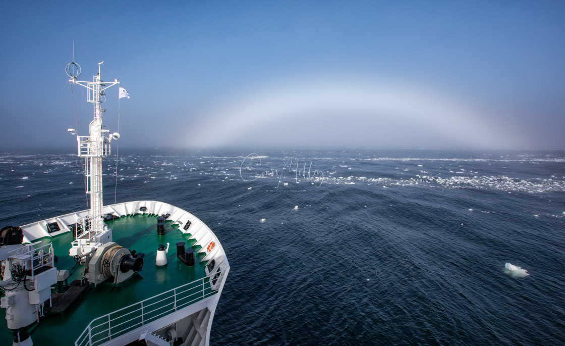 "A fog bow" stock image