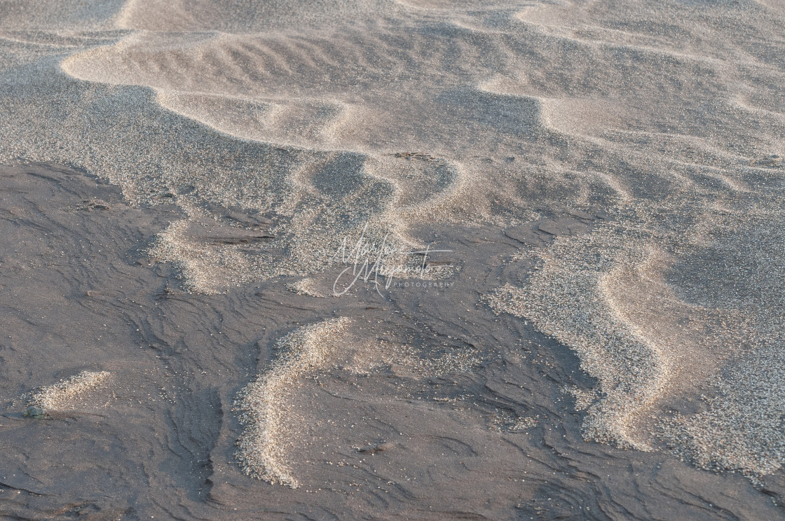 "Medano Creek Bed Sand Patterns I" stock image