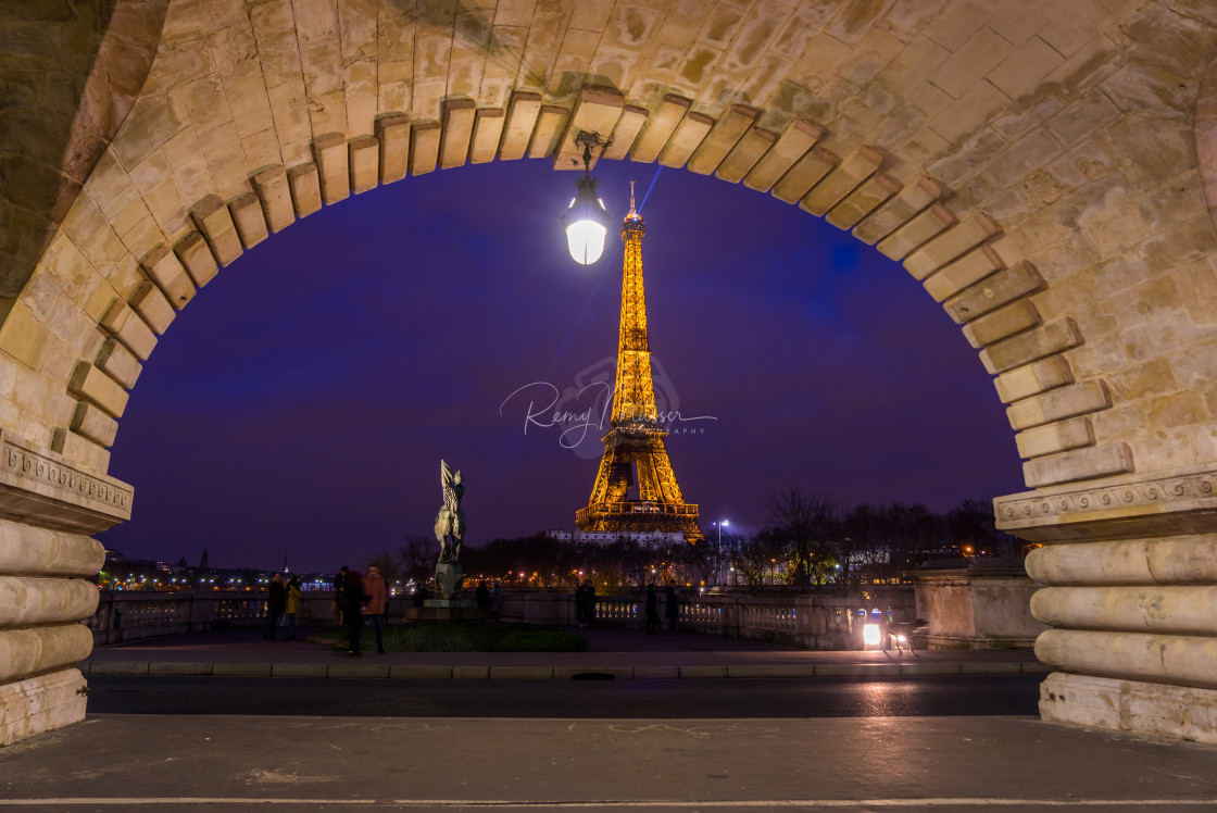 "PARIS - DECEMBER 04 2017: The illuminated Eiffel Tower from the bridge Pont de Bir-Hakeim in Paris France.The Eiffel tower is most visited monument of France with 6 million visitors every year" by Remy Musser Premium Collection - £50.00 "PARIS - DECEMBER 04 2017: The illuminated Eiffel Tower from the bridge Pont de Bir-Hakeim in Paris France.The Eiffel tower is most visited monument of France with 6 million visitors every year" stock image