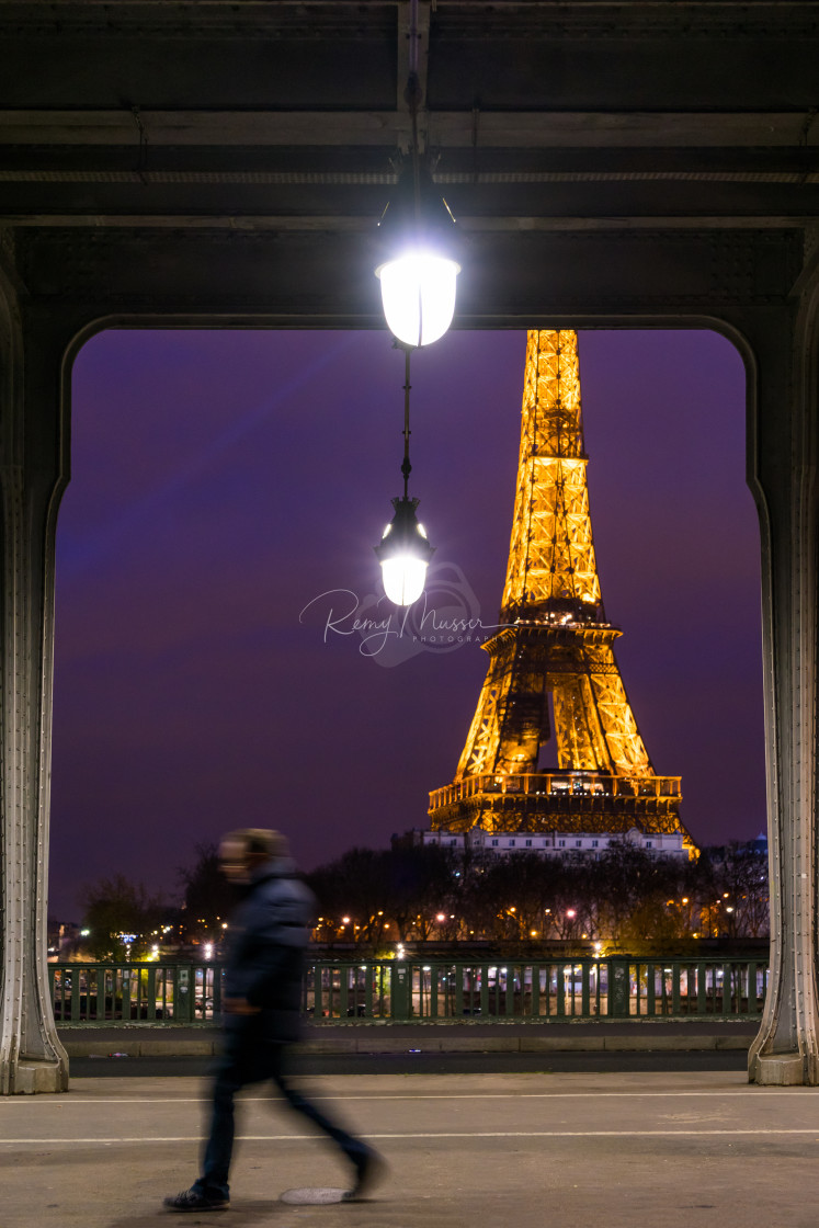"PARIS - DECEMBER 04 2017: The illuminated Eiffel Tower from the bridge Pont de Bir-Hakeim in Paris France.The Eiffel tower is most visited monument of France with 6 million visitors every year" by Remy Musser Premium Collection - £50.00 "PARIS - DECEMBER 04 2017: The illuminated Eiffel Tower from the bridge Pont de Bir-Hakeim in Paris France.The Eiffel tower is most visited monument of France with 6 million visitors every year" stock image