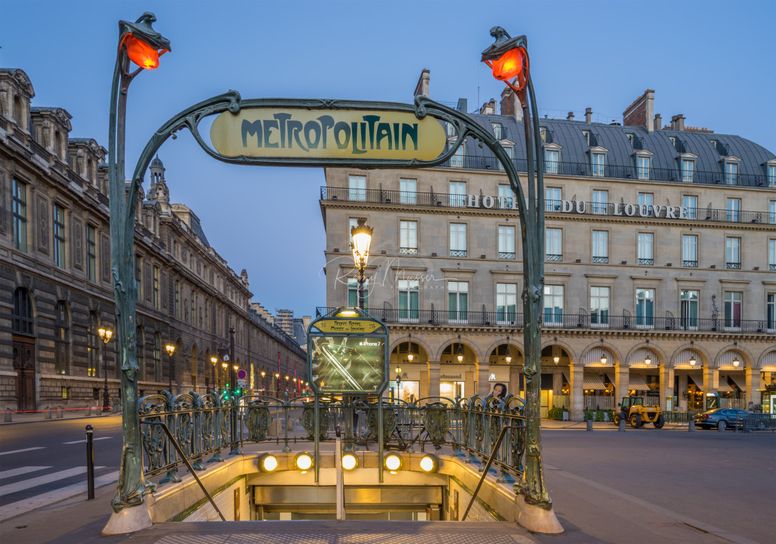 "Paris Metropolitain entrance" by Remy Musser Premium Collection - £10.00 "Paris Metropolitain entrance" stock image
