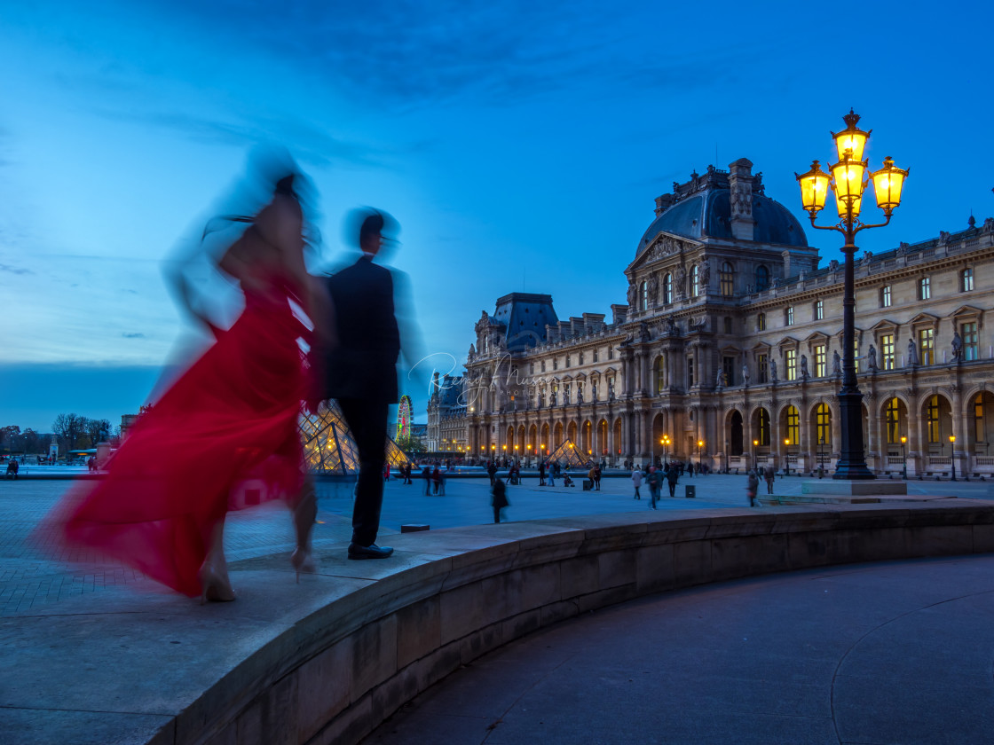 "Louvre Museum in Paris France" by Remy Musser Premium Collection - £10.00 "Louvre Museum in Paris France" stock image