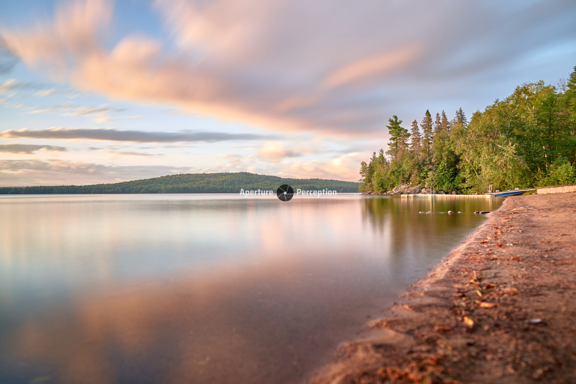 "Pink Sunset" stock image