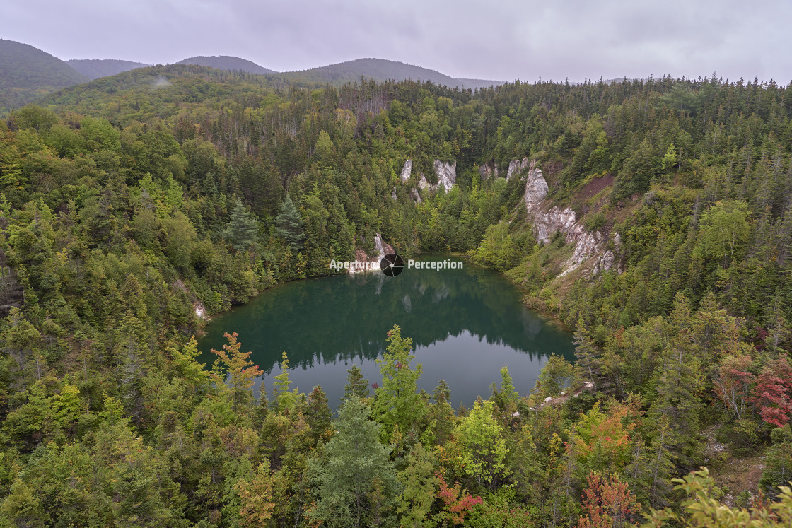 "Gypsum Mine Lake" stock image