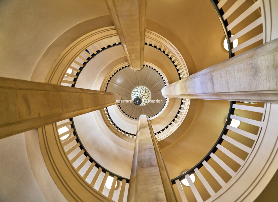 "Schwerin Castle Spiral Staircase" stock image