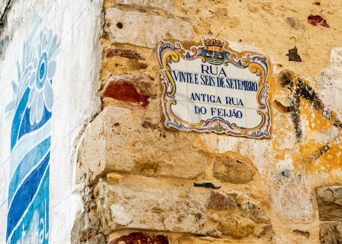 "Traditional Portuguese azulejo tiles" by Urban Photo Lab - £35.00 "Traditional Portuguese azulejo tiles" stock image