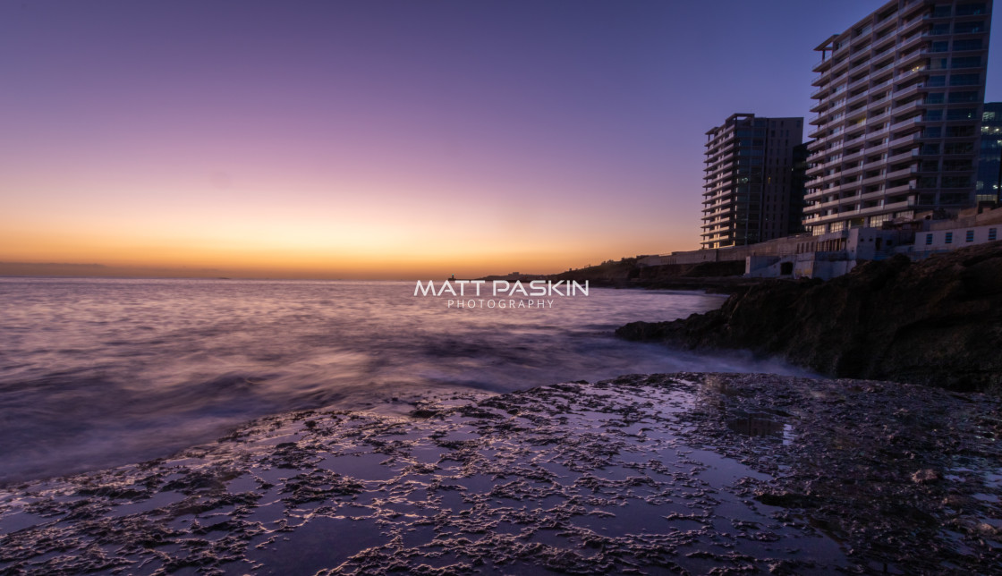 "Morning in Sliema" stock image