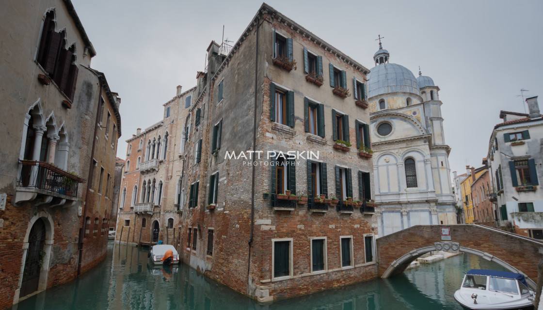 "A Venice Street." stock image