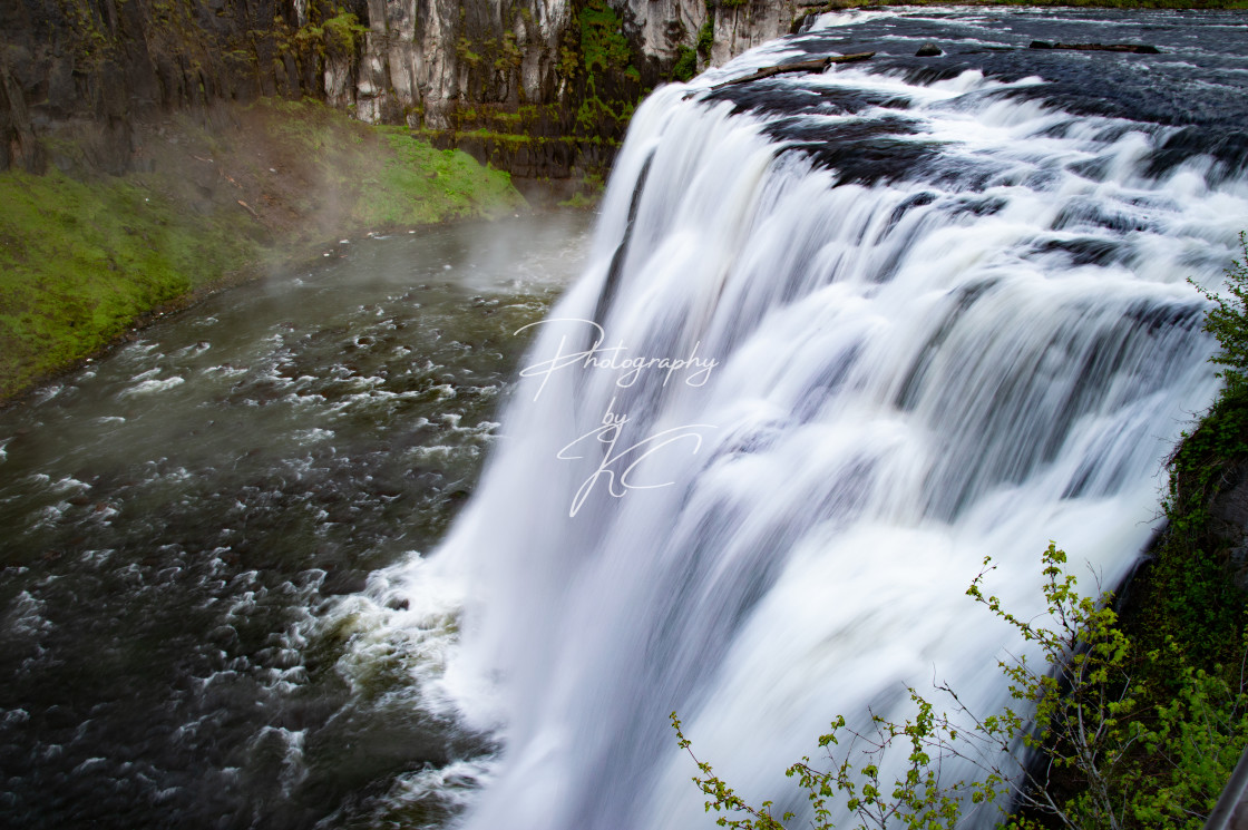 "Flowing Falls" stock image