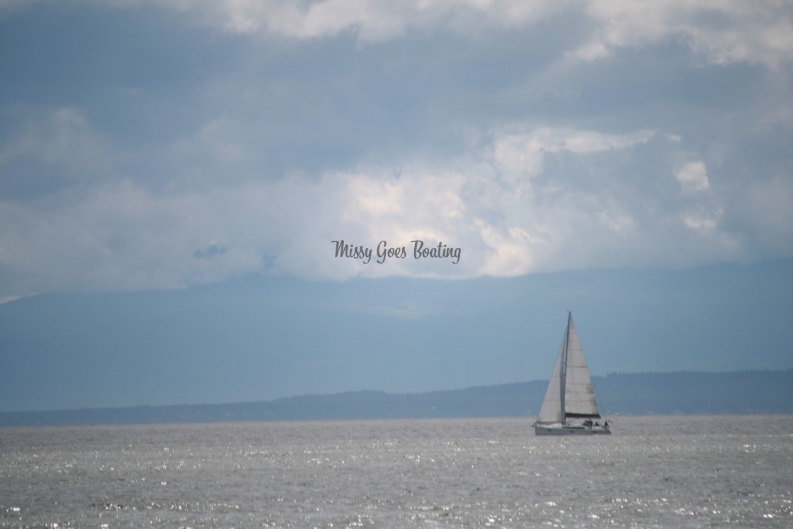 "Sailboat on the Ocean" stock image