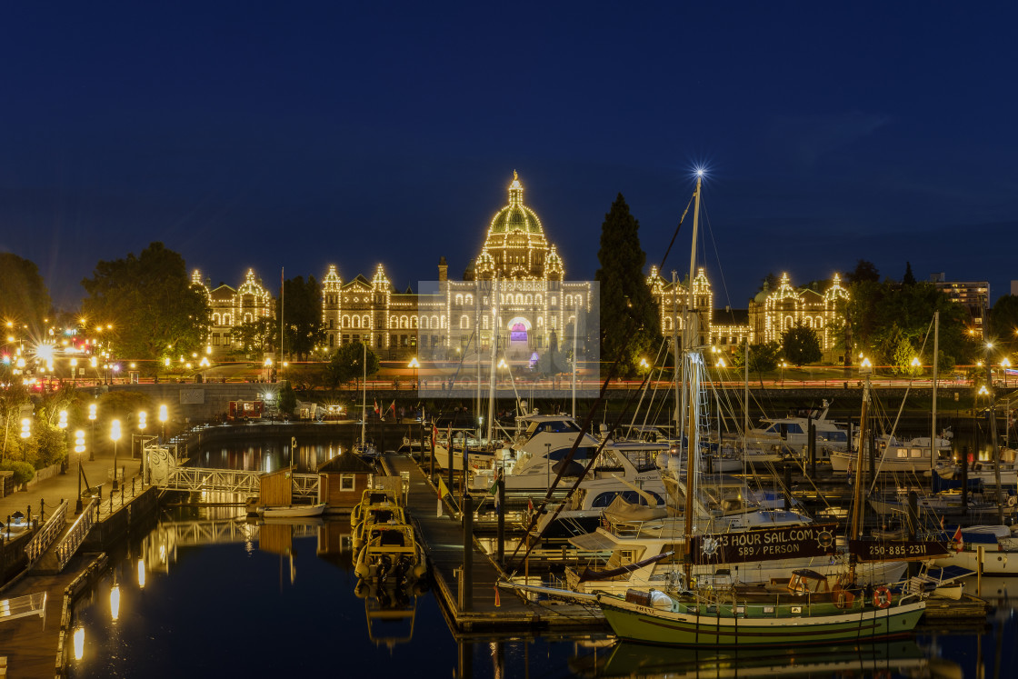 "Victoria Inner Harbour" by Don Craig - £15.00 "Victoria Inner Harbour" stock image