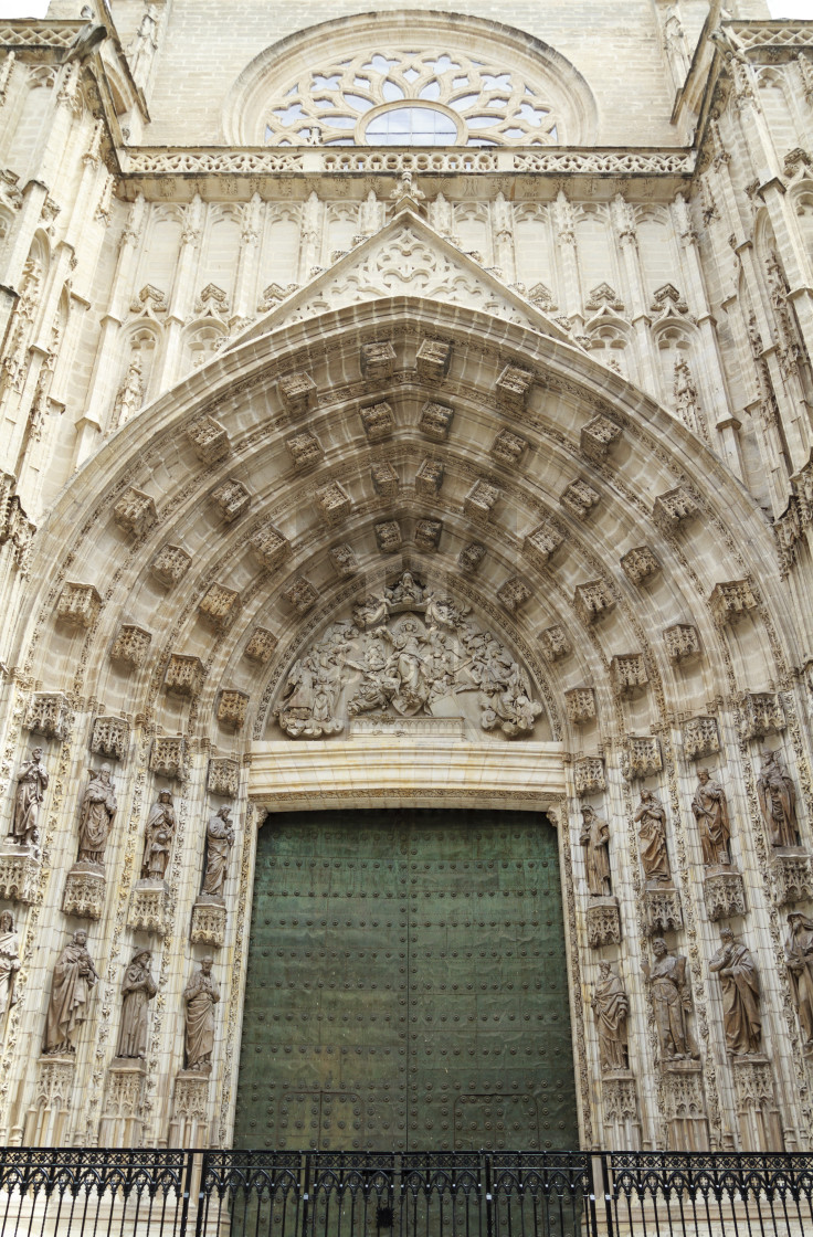 "Gate to Sevilla Cathedral" stock image