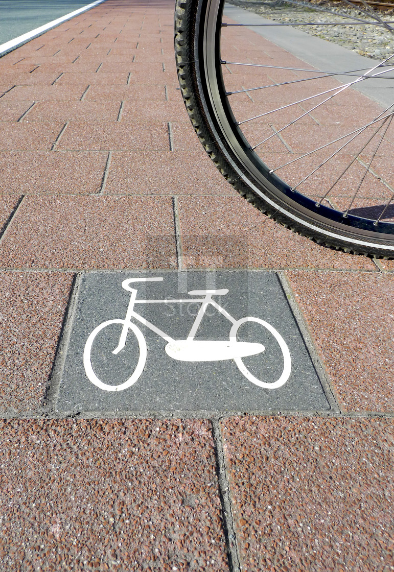 "Bicycle path no.7" stock image