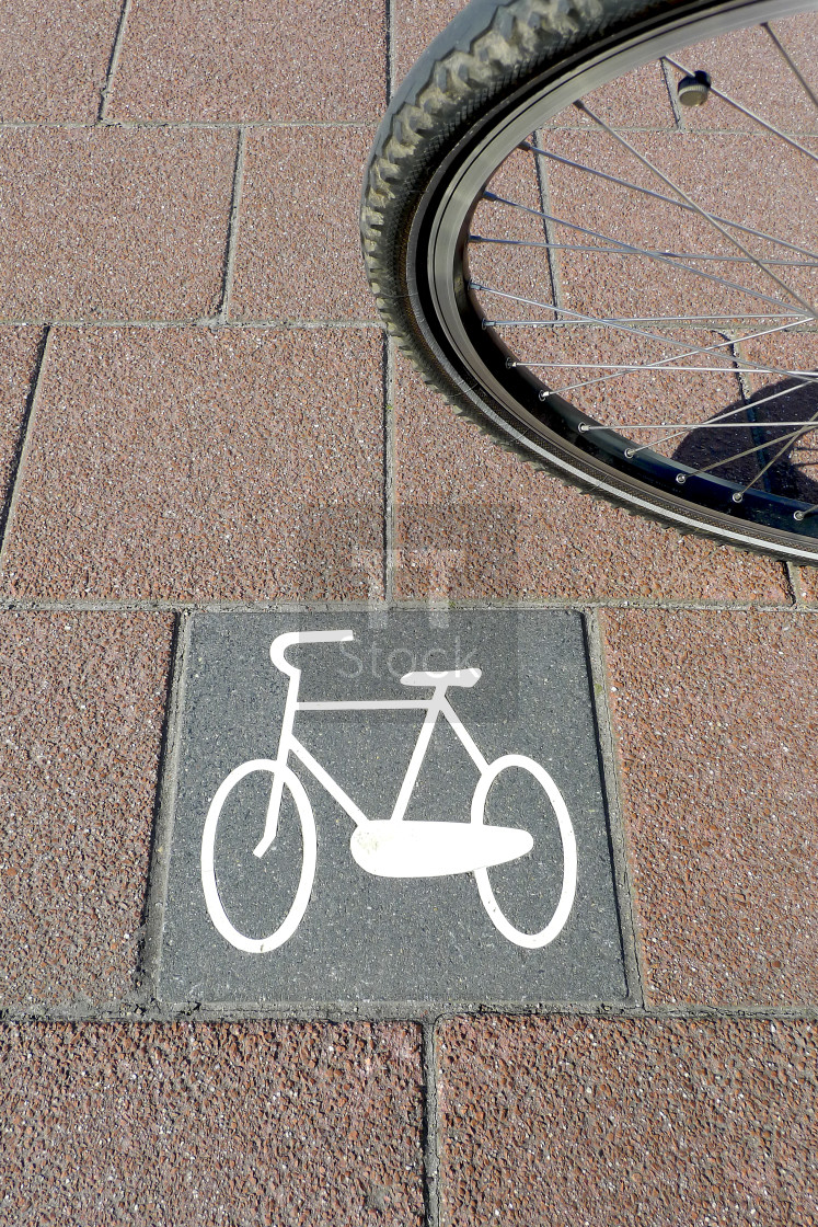 "Bicycle path no.5" stock image