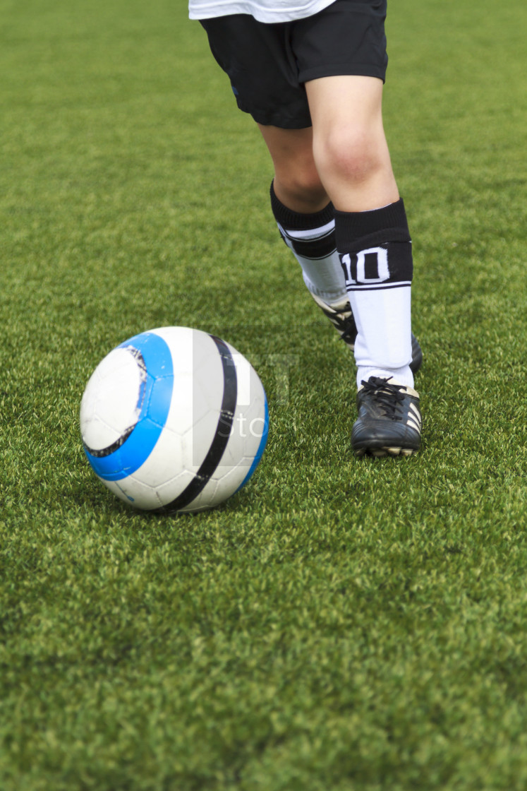 "Young soccer player" stock image