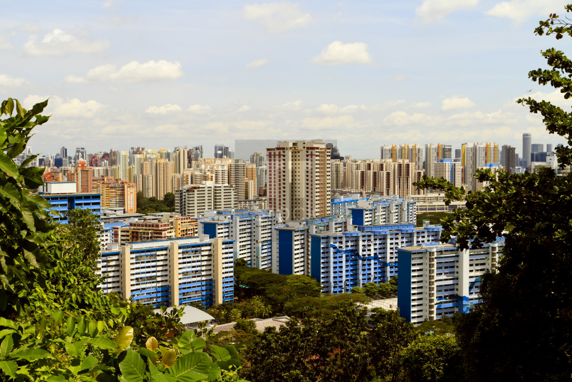 "View of Singapore" stock image