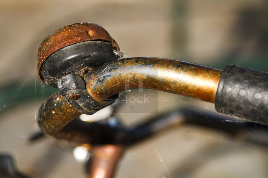 "Rusty bicycle bell" stock image