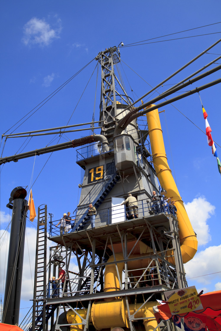 "Huge steam crane" stock image