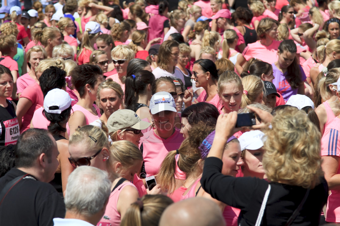 "Close-up of runners before the race" stock image