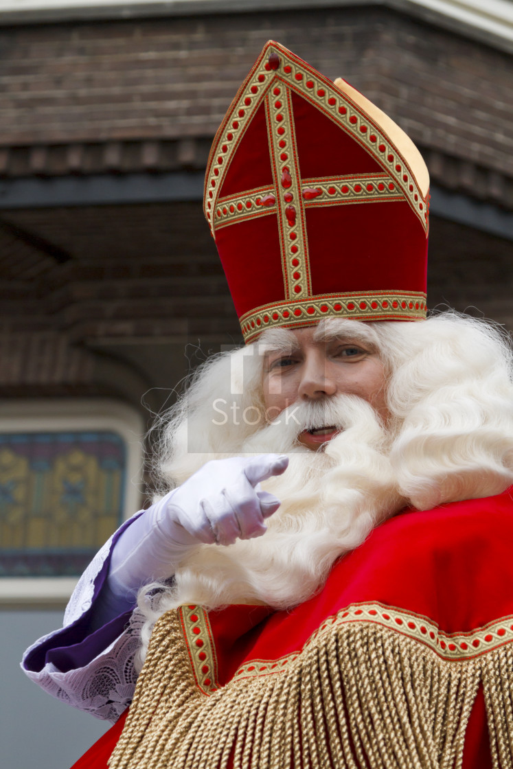 "Saint Nicholas pointing" stock image