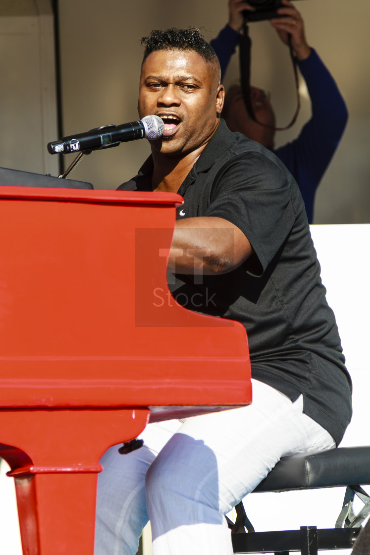 "Stevie J. on stage" stock image