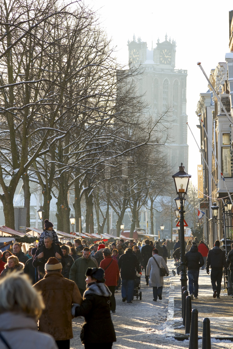 "Christmas Market in Dordrecht" stock image