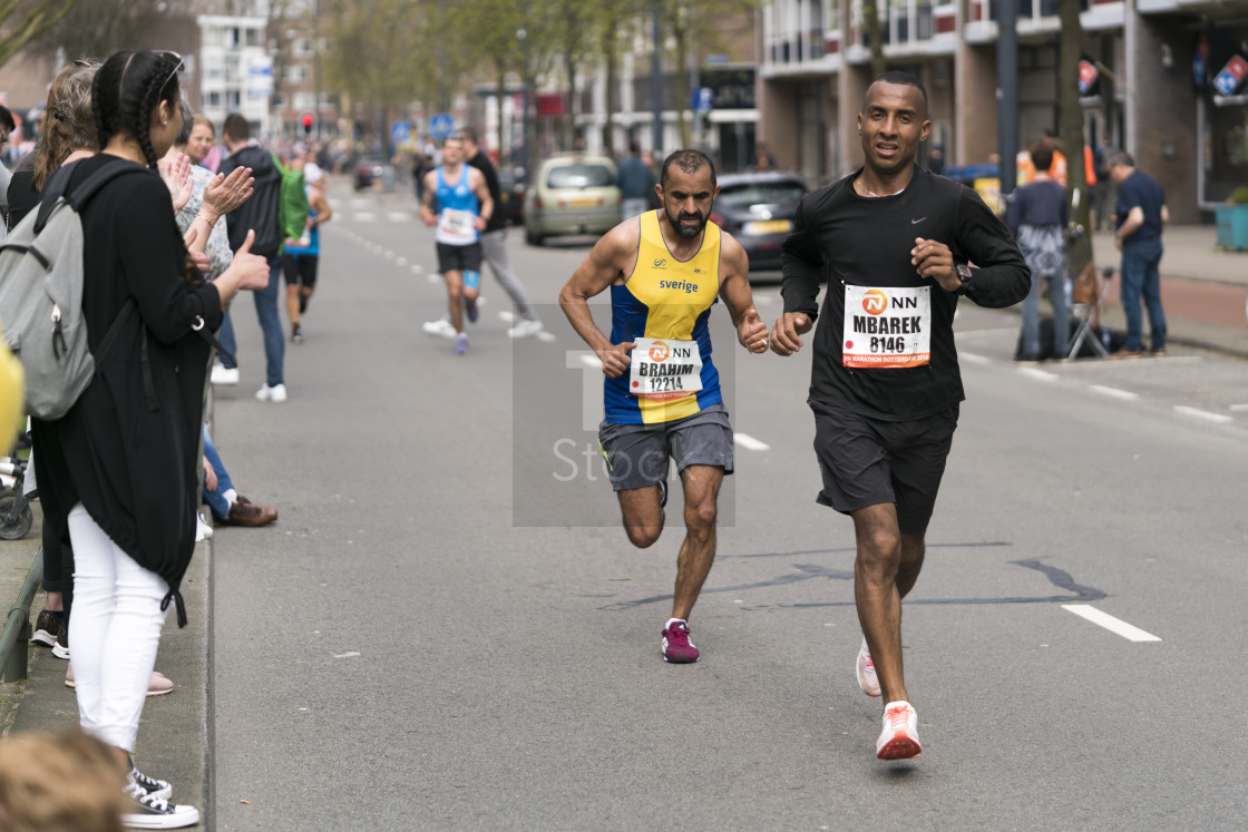 "Tough Marathon run" stock image