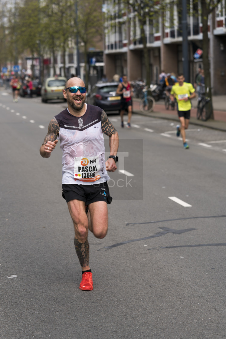 "Marathon runner Pascal" stock image