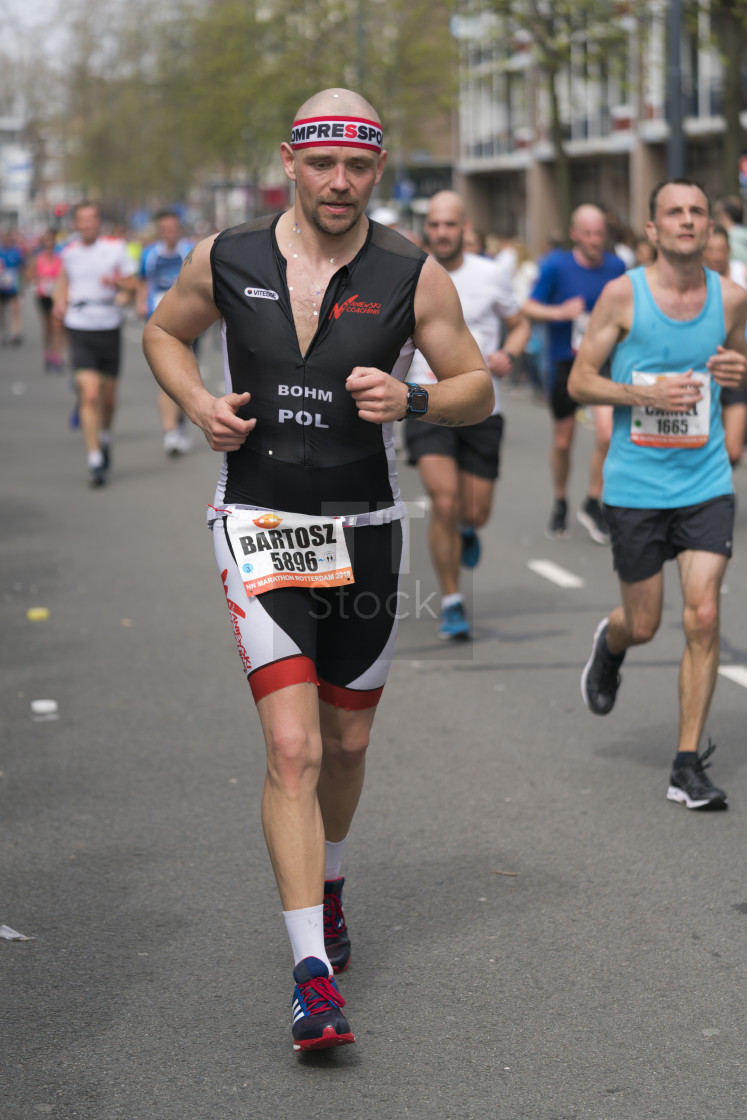 "Runner with tired legs" stock image