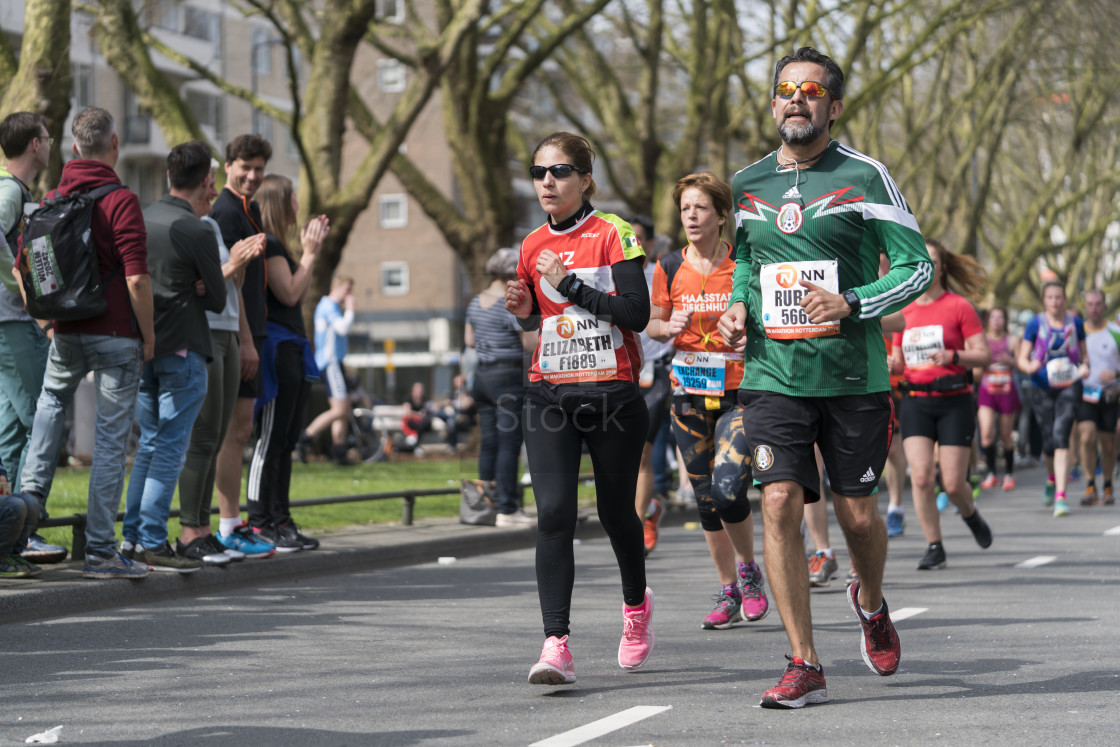 "Running in the sun" stock image