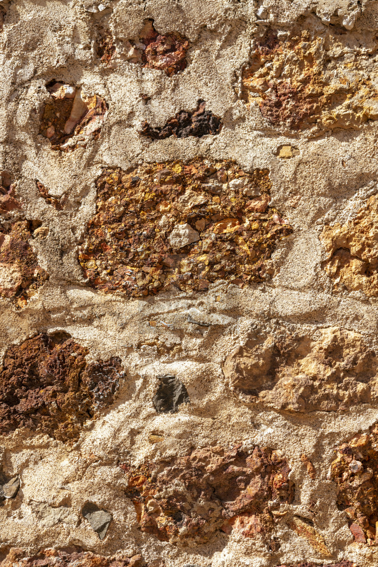 "Cemented rough stone wall" stock image