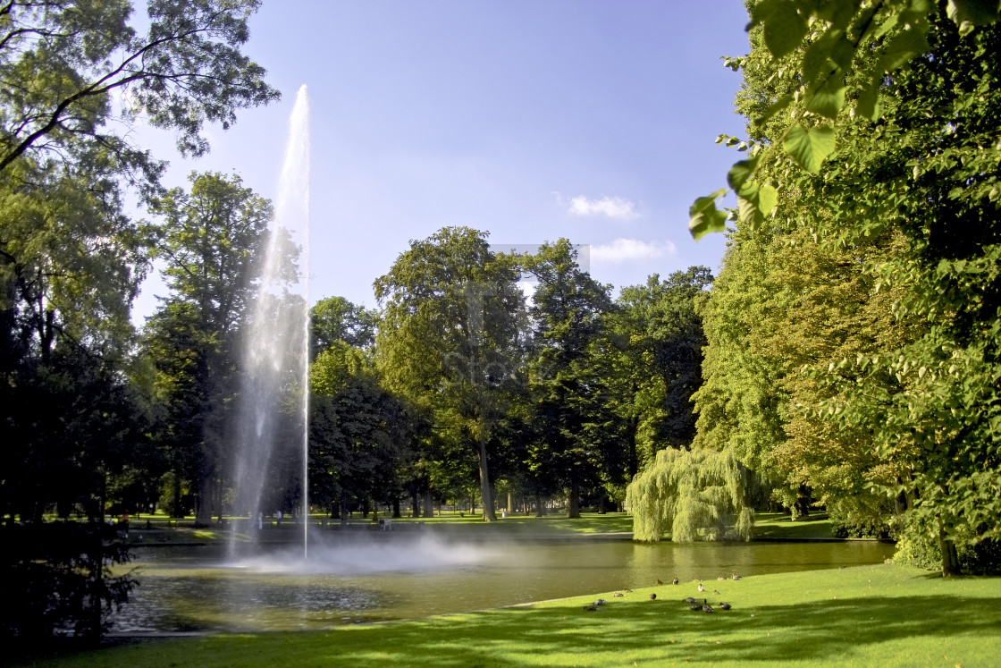 "Public park in Breda" stock image