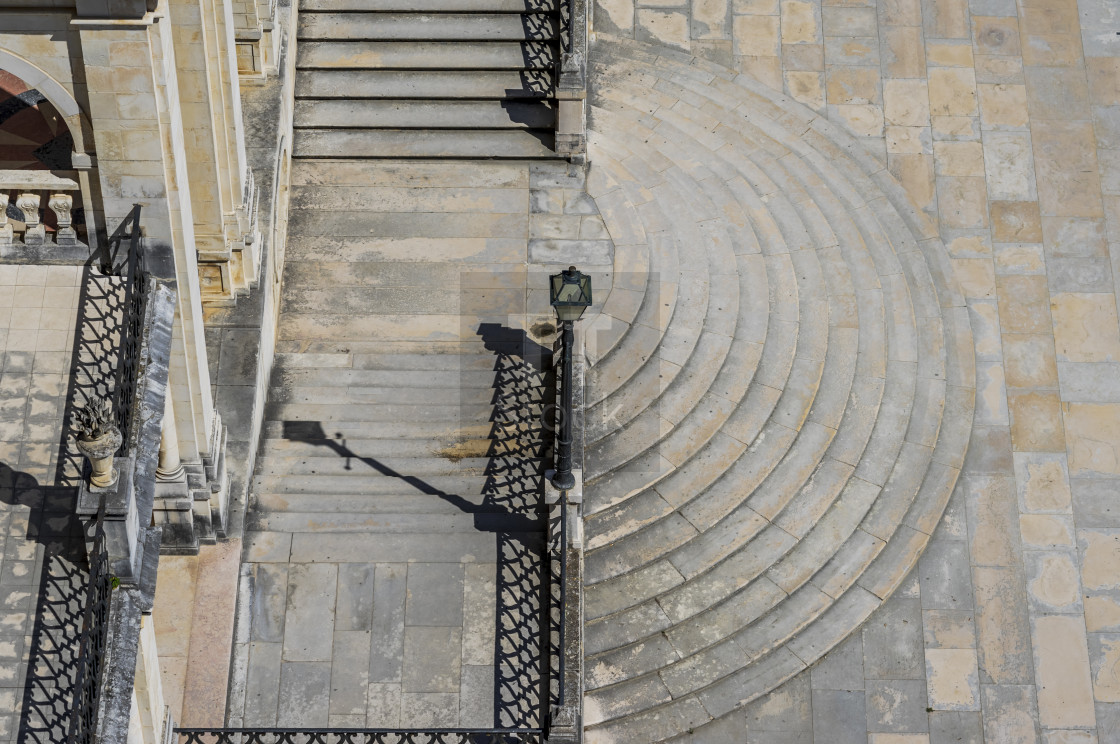 "Empty Spaces - Steps at the University of Coimbra" stock image