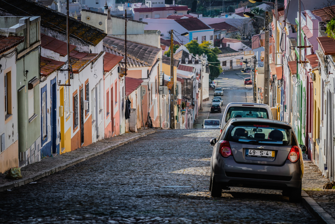 "Impressions Of Portugal - Urban streets of Silves" stock image