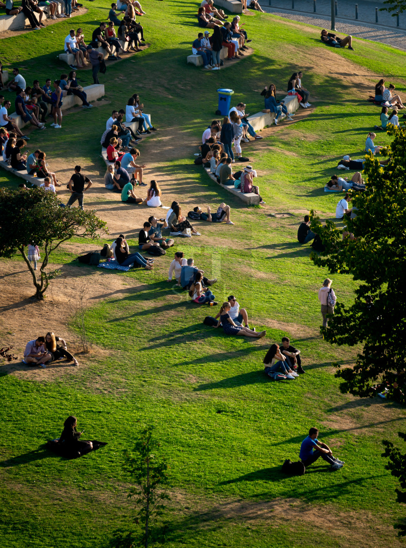 "Impressions Of Portugal - Garden of Morro park" stock image