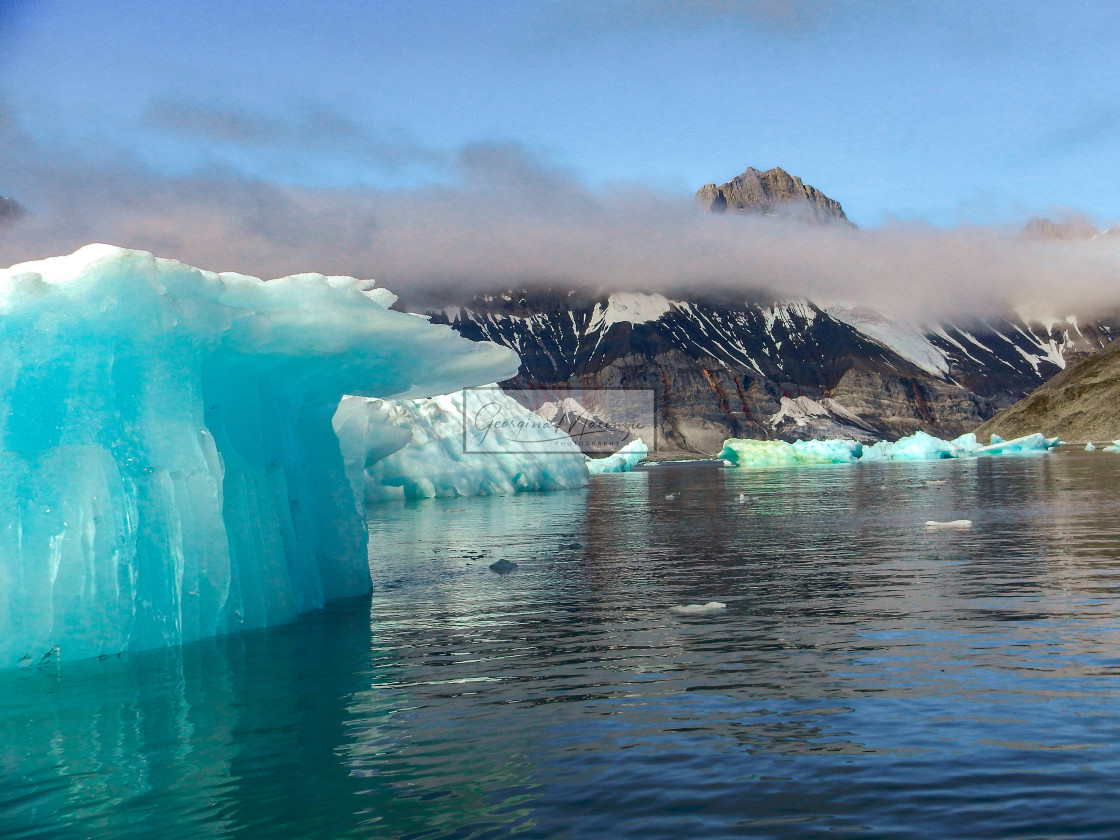 "Arctic Blue Ice" stock image