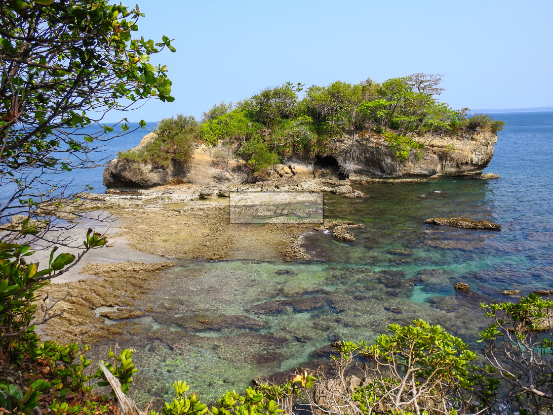 "Little Island off Coast of Java" stock image