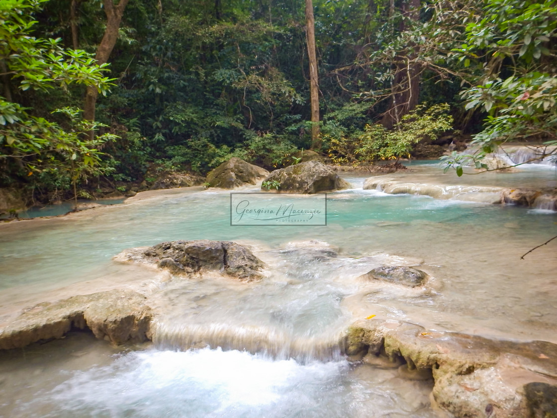 "7 Steps Waterfall Thailand" stock image