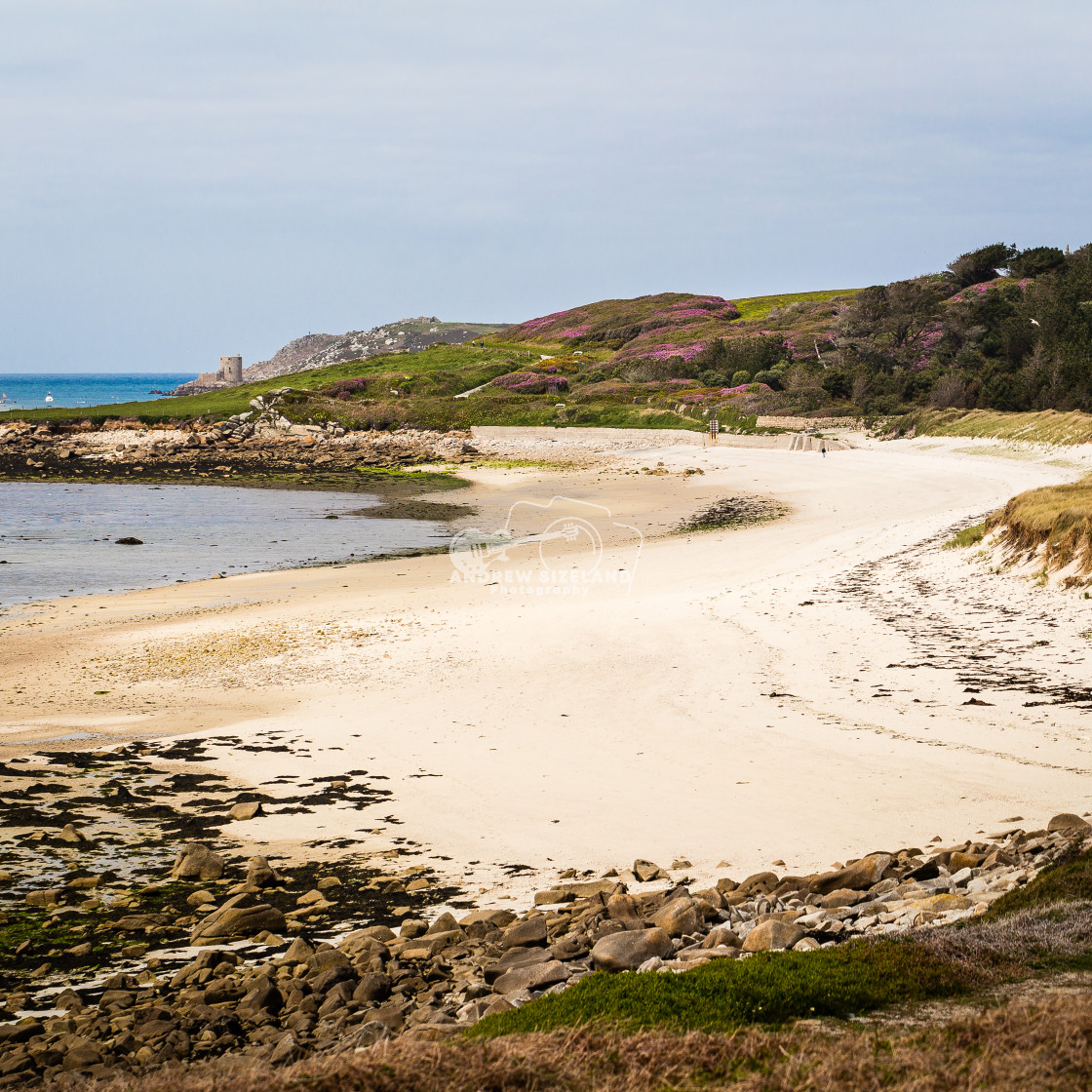 "Appletree Bay - Tresco" stock image