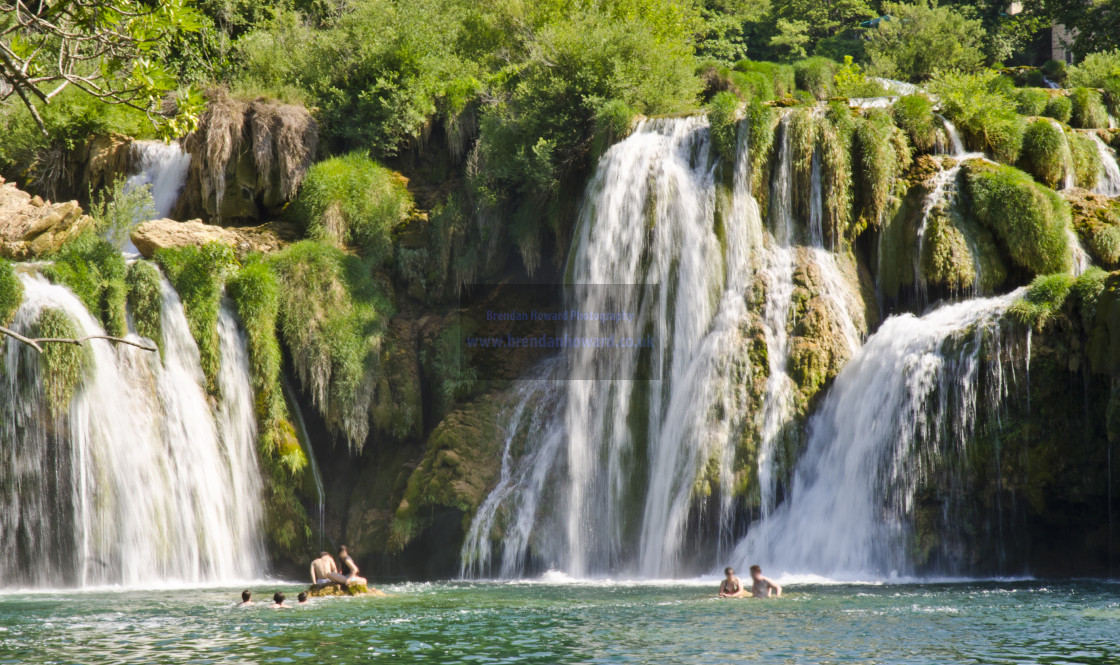 "Skradinski Buk waterfalls in Croatia" stock image