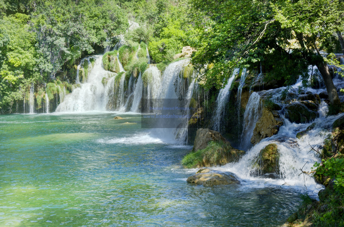 "Waterfalls in Krka National Park, Croatia" stock image