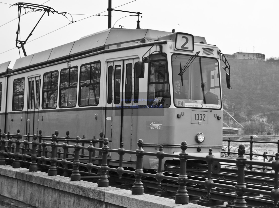 "Budapest tram" stock image