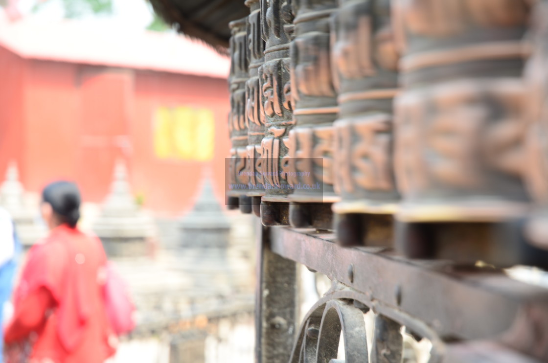 "Prayer Wheels" stock image