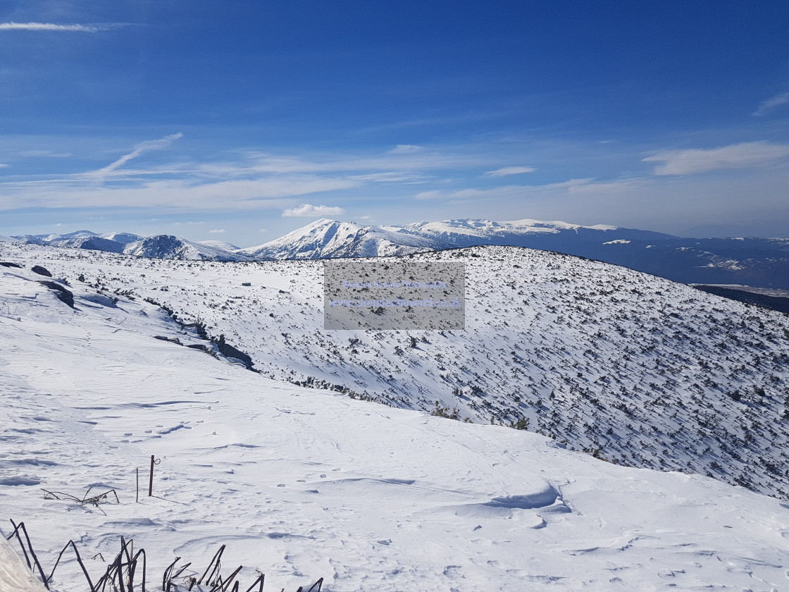 "Rila Moutains, Bulgaria from Yastrebetz Summit" stock image