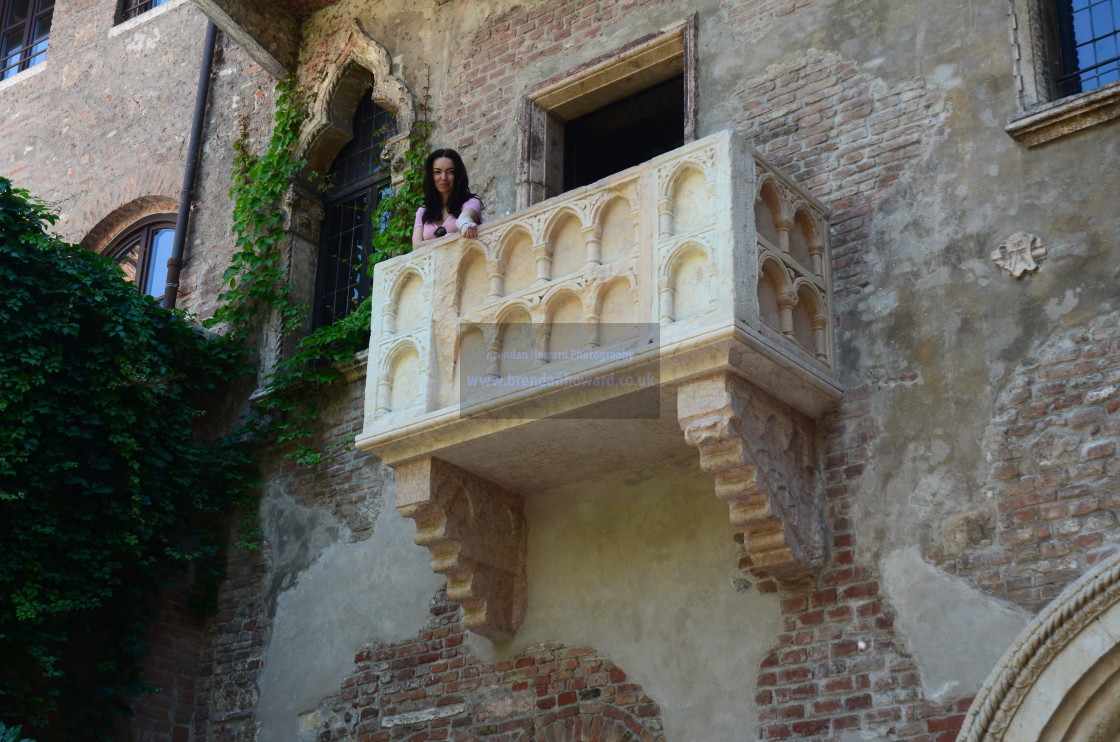 "Juliet Balcony, Verona, Italy" stock image