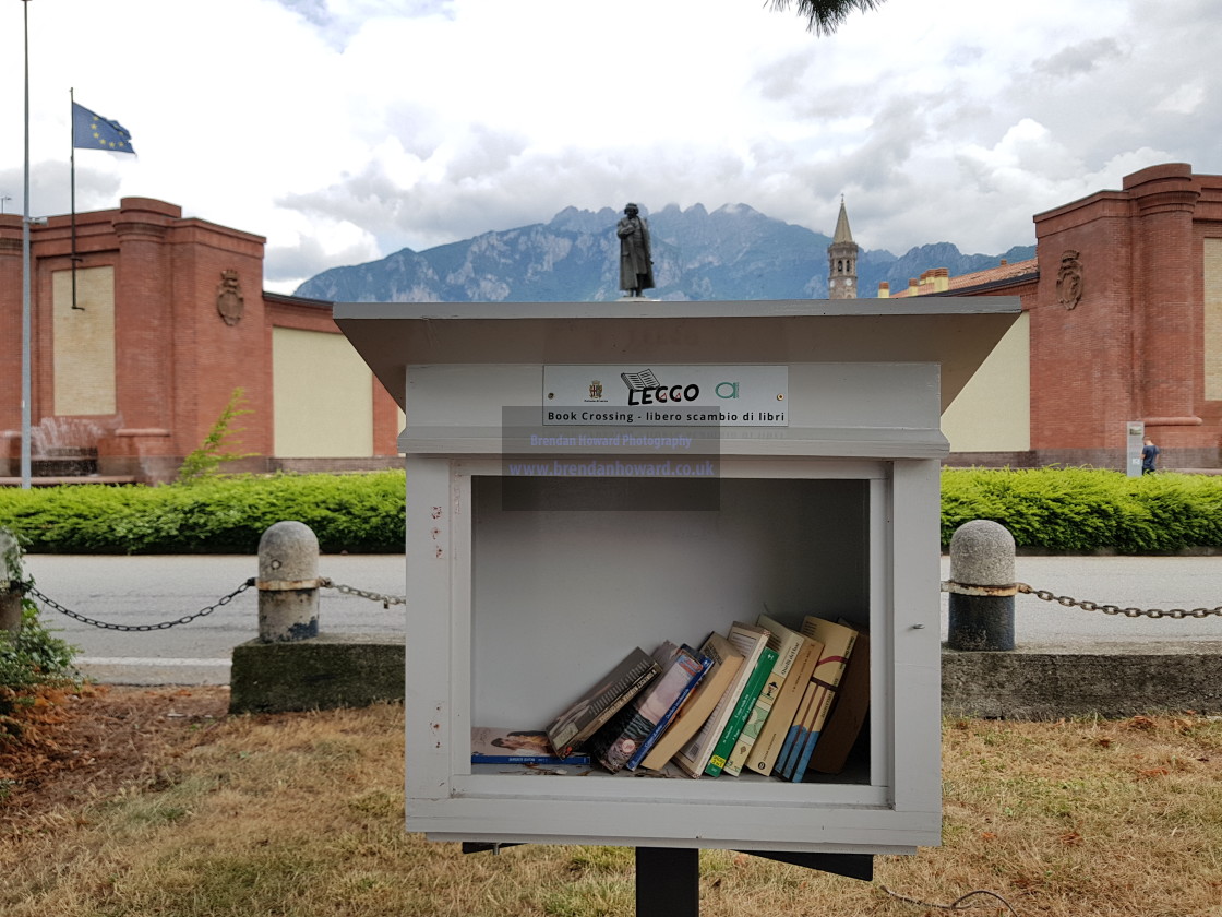 "Book Share Point, Lecco, Italy" stock image