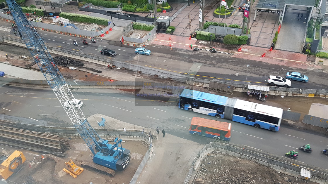 "Metro Construction, Jakarta, Indonesia" stock image